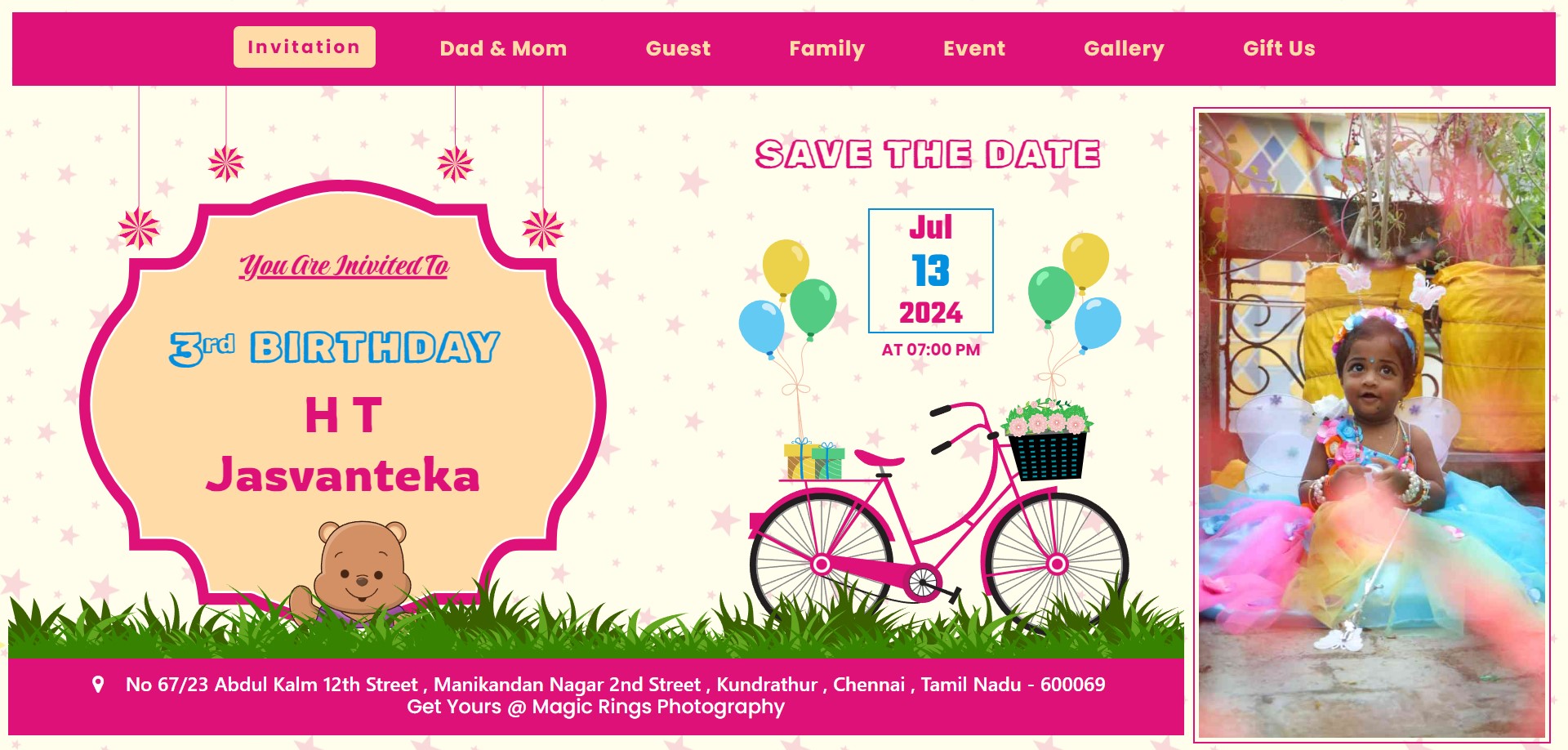 Cycle Theme Pink