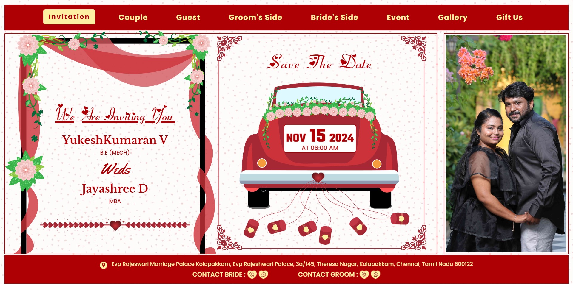 Car Wedding Theme