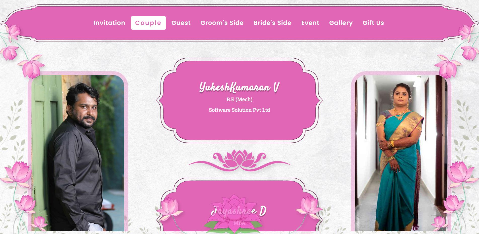 Lotus Theme Pink & White